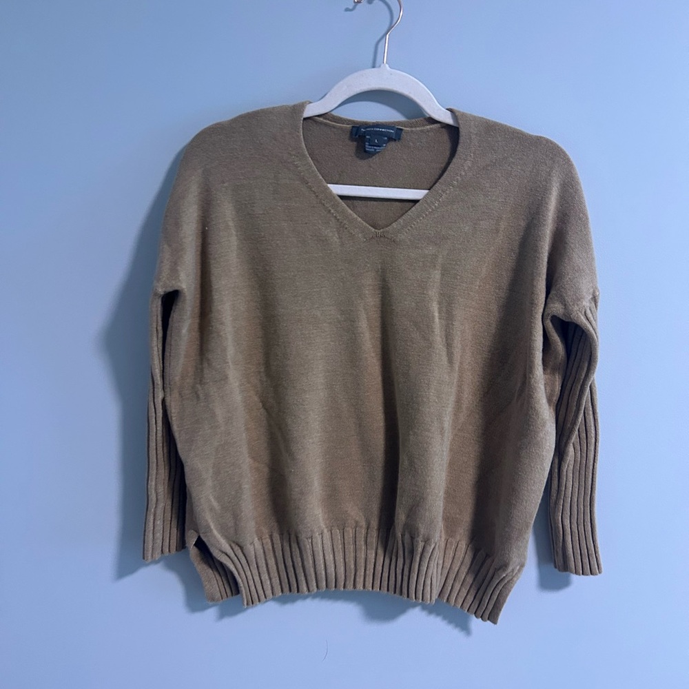 French Connection Brown Knit Top